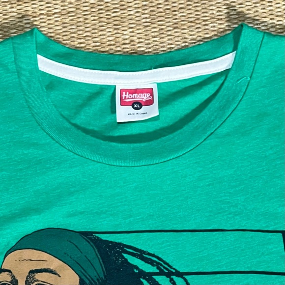 Homage Aaron Jones Packers Tee Size XL Green Great Condition - Picture 4 of 9